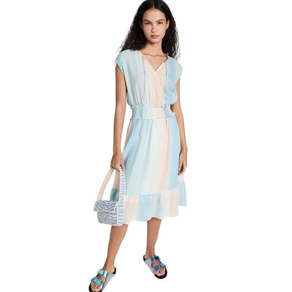 RAILS Ashlyn Dress Color Sunset Gradient Blue And Pink Size S - Picture 2 of 14